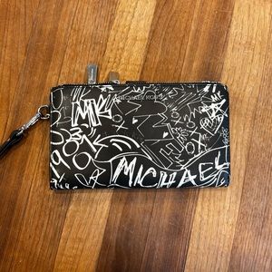 Michael Kor graffiti wallet